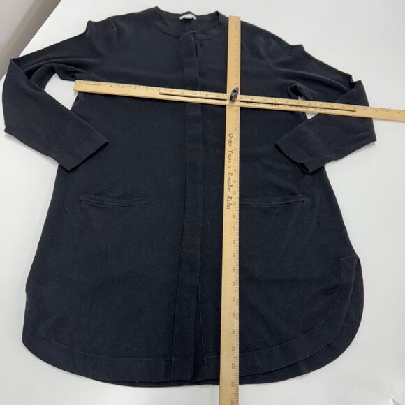 J.Jill Cardigan Womens Medium Black Tribeca Sweater Button Wool Blend - Picture 7 of 11